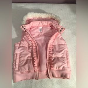 Girls puffer hooded vest